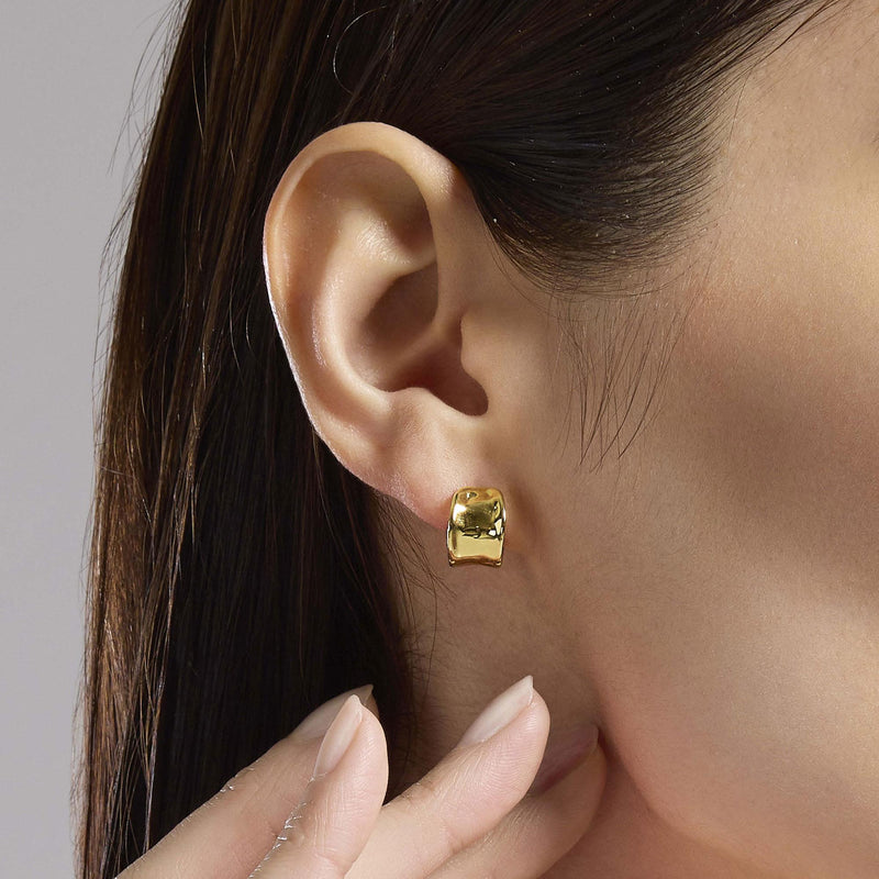 Orecchini a cerchio a forma di goccia allungata Amazing