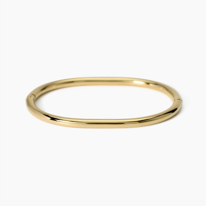 Bracciale rigido in acciaio dorato Style 21
