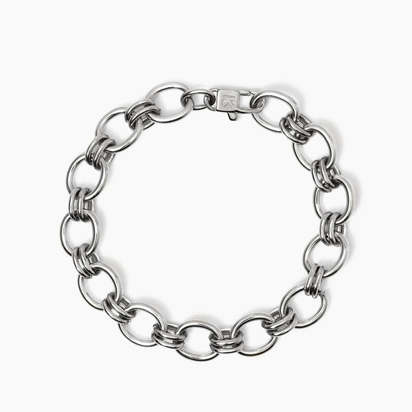 Bracciale in acciaio con catena larga Style 06