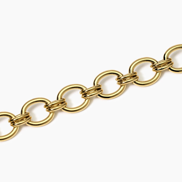Bracciale in acciaio con catena larga Style 06
