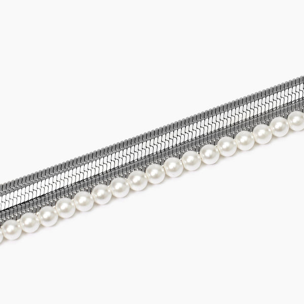 Bracciale con catena e perle conchiglia Style 14