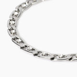 Bracciale con catena groumette e cristalli Style 06