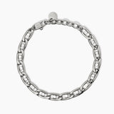Bracciale con catena groumette e cristalli Style 06
