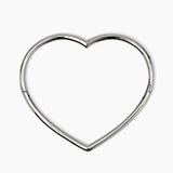 Bracciale rigido a cuore in acciaio Style 15