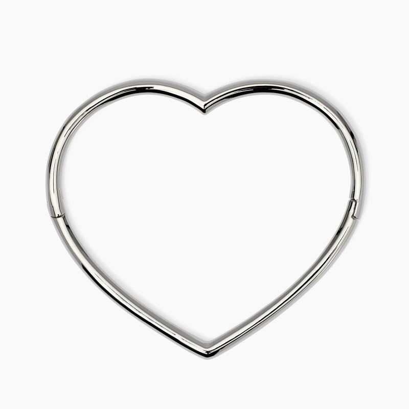 Bracciale rigido a cuore in acciaio Style 15