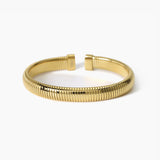 Bracciale tubogas in acciaio dorato Style 13