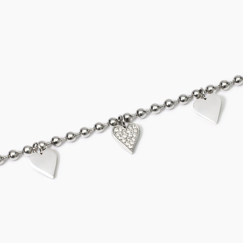 Bracciale con ciondoli cuore Style 18