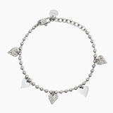 Bracciale con ciondoli cuore Style 18