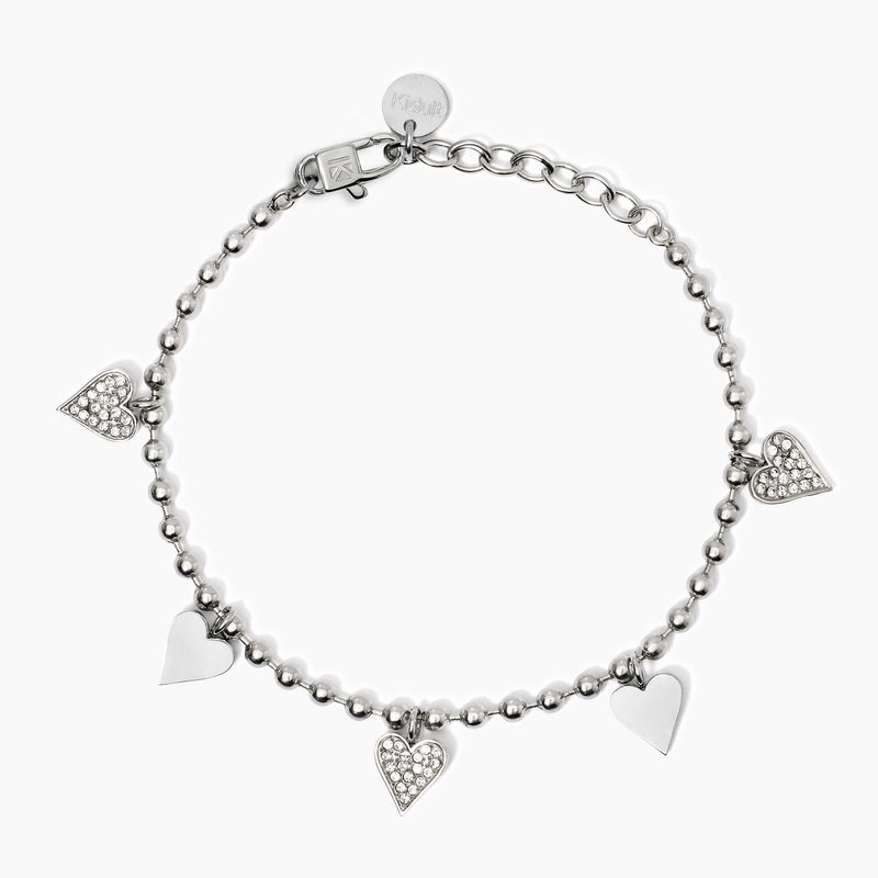Bracciale con ciondoli cuore Style 18