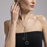Collana con catena snake e cuori Style 15