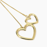 Collana con catena snake e cuori Style 15