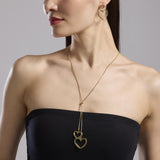 Collana con catena snake e cuori Style 15