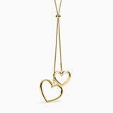 Collana con catena snake e cuori Style 15