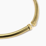Girocollo tubogas in acciaio dorato Style 13