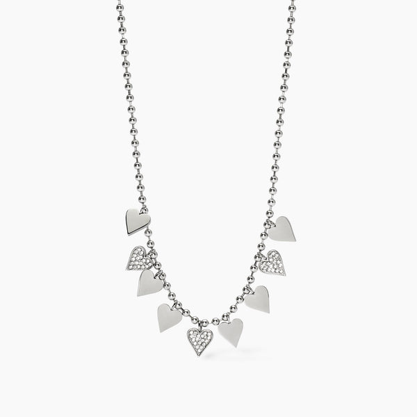 Girocollo con catena a sfere e cuori Style 18