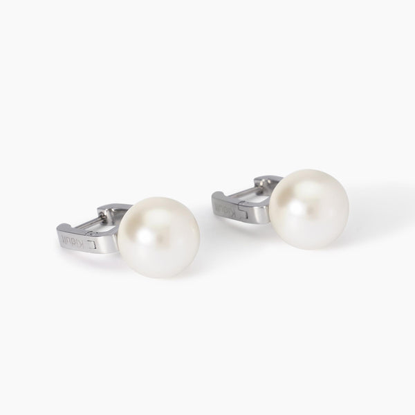 Orecchini in acciaio con perle conchiglia Style 14