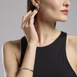 Orecchini in acciaio dorato con cristalli Style 21