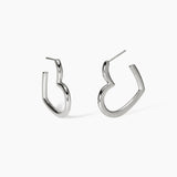 Orecchini a cerchio cuore Style 15