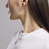 Orecchini a lobo fiore Style 17