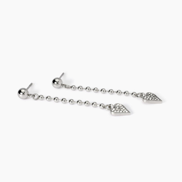 Orecchini pendenti con cuori in cristalli Style 18