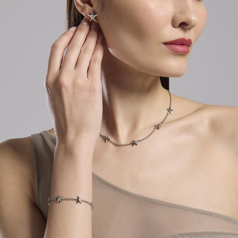 Orecchini a lobo con stella marina Style 19
