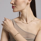 Orecchini dorati a lobo con stella marina Style 19