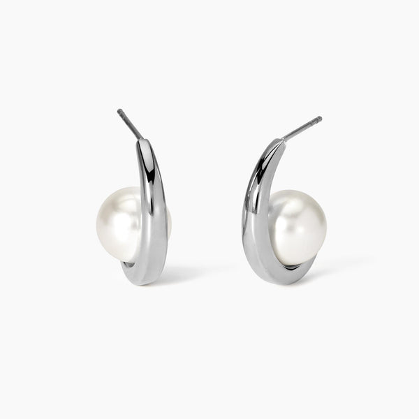 Orecchini semicerchio con perle conchiglia Style 09