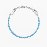 Bracciale componibile con zirconi acquamarina SEÑORITA