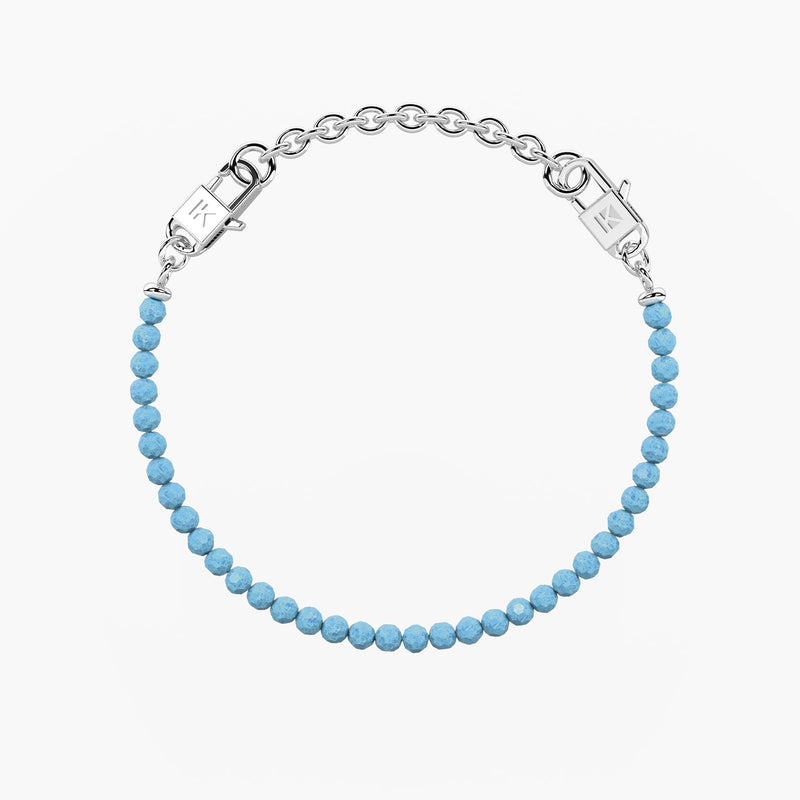 Bracciale componibile con zirconi acquamarina SEÑORITA