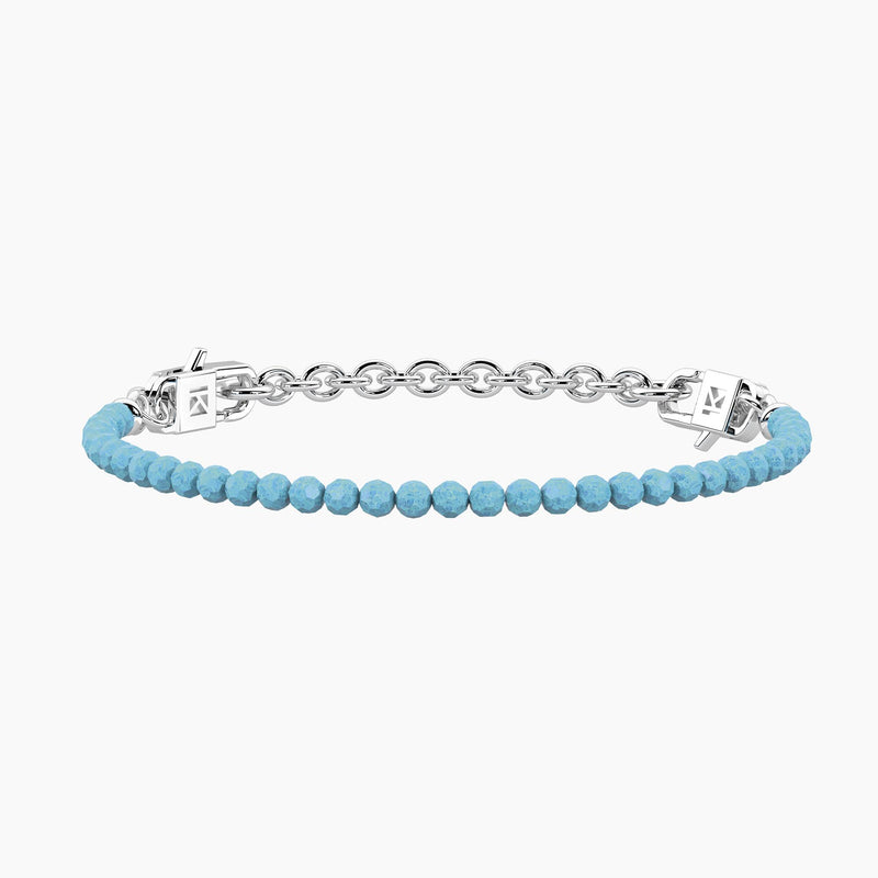 Bracciale componibile con zirconi acquamarina SEÑORITA
