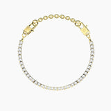 Bracciale tennis dorato componibile Milleluci