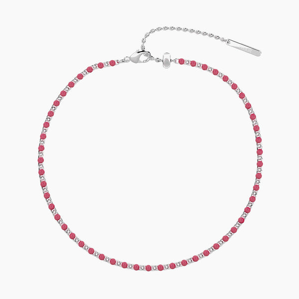 Cavigliera componibile rosa Pop corn