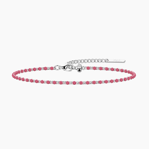 Cavigliera componibile rosa Pop corn