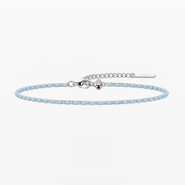 Cavigliera componibile azzurra Pop corn