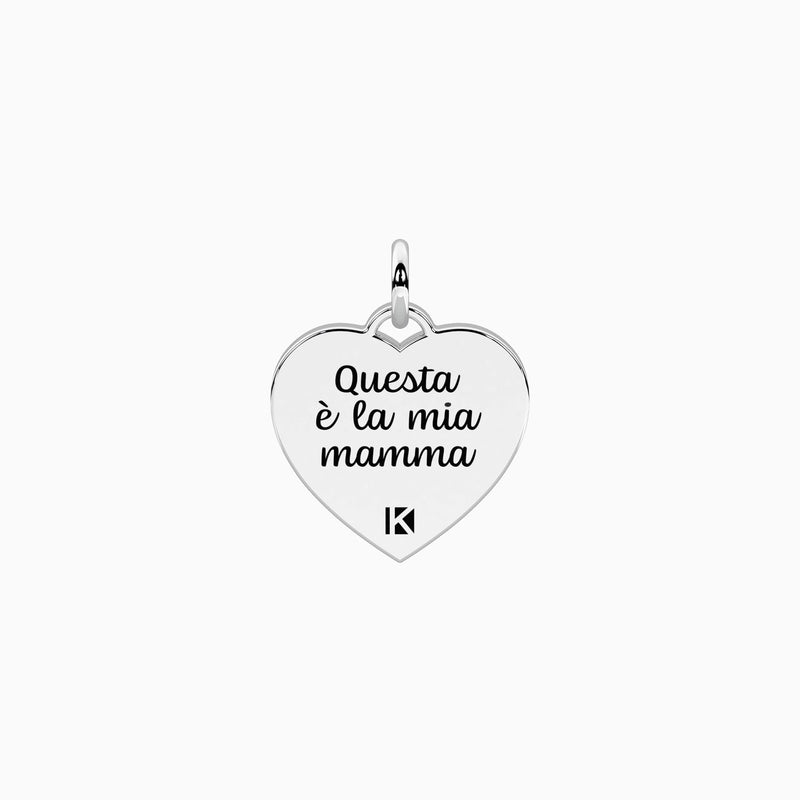 Ciondolo cuore con scritta per la mamma La mia mamma