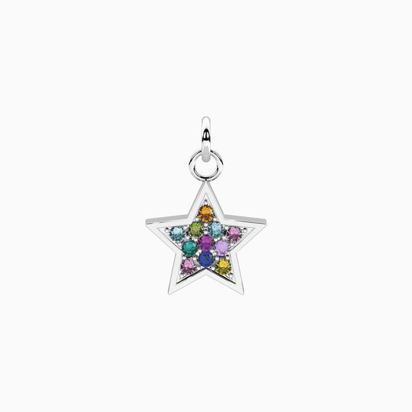Ciondolo stella con cristalli multicolor Stella multicolor