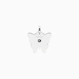 Ciondolo farfalla con cristalli rosa Butterfly