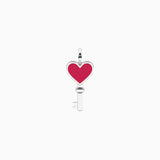 Ciondolo a forma di chiave con cuore in cristalli Chiave