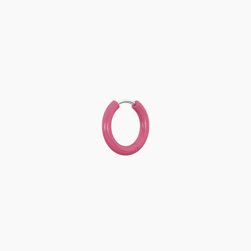 Orecchino componibile a cerchio rosa Only fun