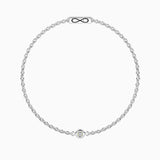 Bracciale con diamante lab-grown e chiusura non-reversibile Diamante
