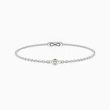 Bracciale con diamante lab-grown e chiusura non-reversibile Diamante
