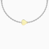 Bracciale con cuore in oro 9kt e chiusura non-reversibile Cuore