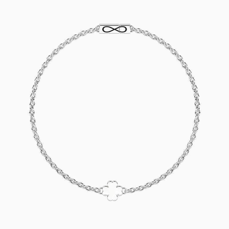 Bracciale con quadrifoglio e chiusura non-reversibile Quadrifoglio