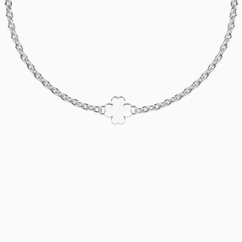 Bracciale con quadrifoglio e chiusura non-reversibile Quadrifoglio