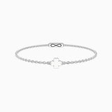 Bracciale con quadrifoglio e chiusura non-reversibile Quadrifoglio