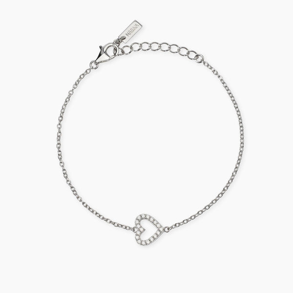 Bracciale con cuore in diamanti lab-grown My Diamond