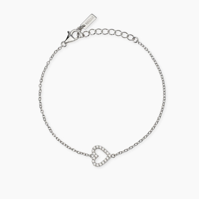 Bracciale con cuore in diamanti lab-grown My Diamond