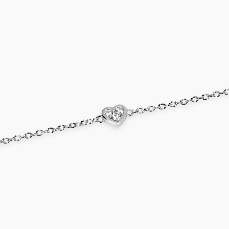 Bracciale con cuore in diamanti lab-grown My Diamond