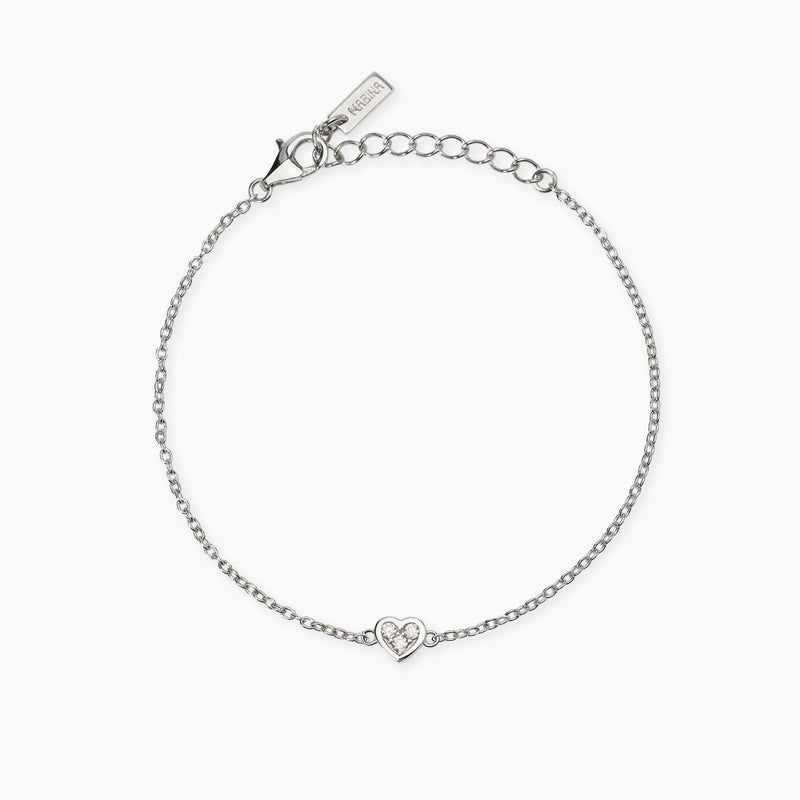 Bracciale con cuore in diamanti lab-grown My Diamond