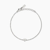 Bracciale con cuore e diamante lab-grown My Diamond